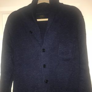 J. crew navy cotton cardigan